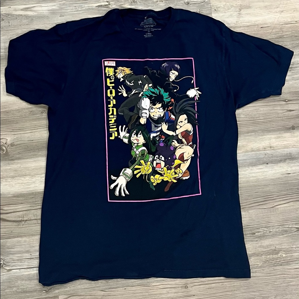 My Hero Academia Anime T-Shirt Size Large